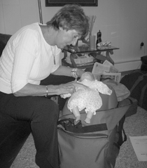 Kate Hall at CPR training 2009